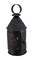 Perforated Tin Antique Blackened Finish Revere Candle Lantern 10 Inch